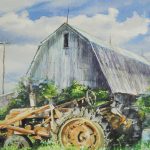 Barn with gambrel roof
Medium: Watercolor
Size: 16.25"x 13.5." Matted and Framed
$ 275.00